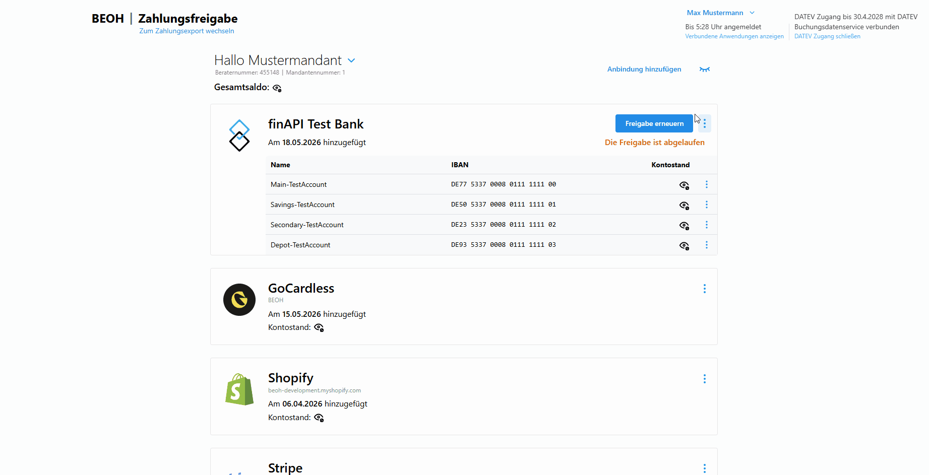 Shopify Shop verbinden Vorschau